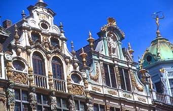 Brussels Grand Place upper facade 1