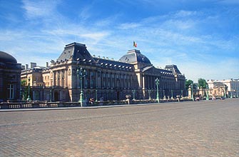 Brussels Place des Palais and Palais Royal