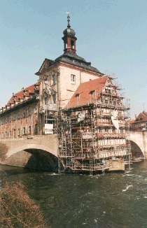 Old town hall in the Regnitz-river