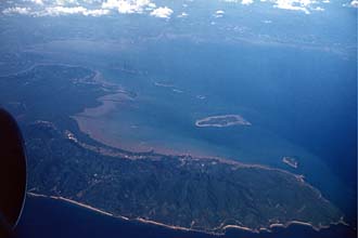 Koh Lanta Island from aircraft