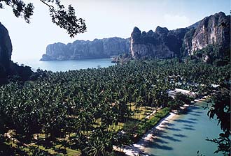 Krabi: Rai Lay Peninsula from viewpoint