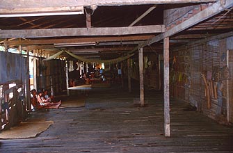 Iban Longhouse Interior