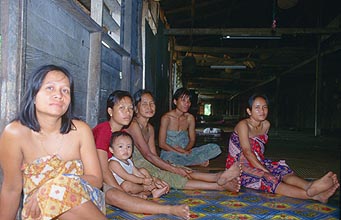 Iban Longhouse People 2