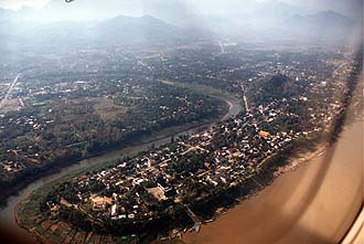 Luang Prabang from aircraft