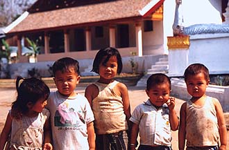 Young citizens of Luang Prabang