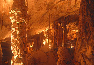 Gunung Mulu National Park Wind Cave stalagmites and stalactites 2