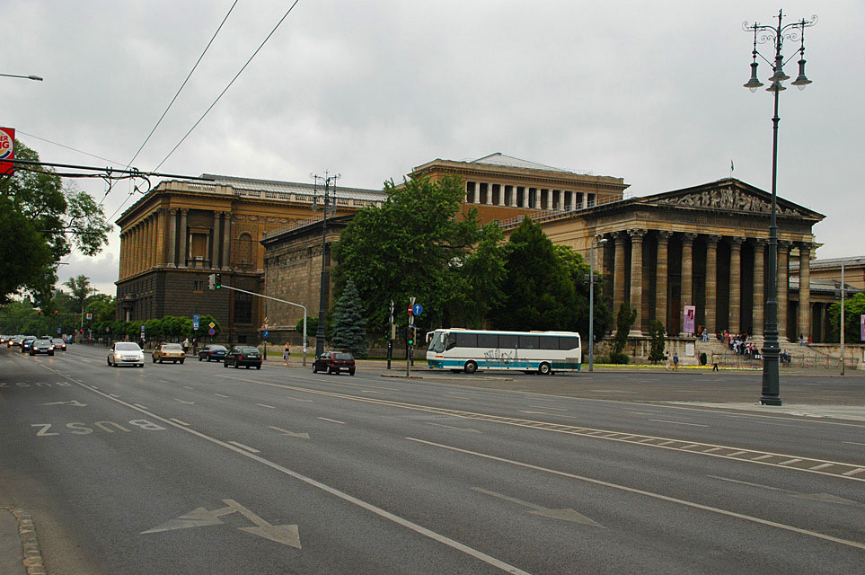 BUD Budapest - Heroes Square with Palace of Art panorama 3008x2000