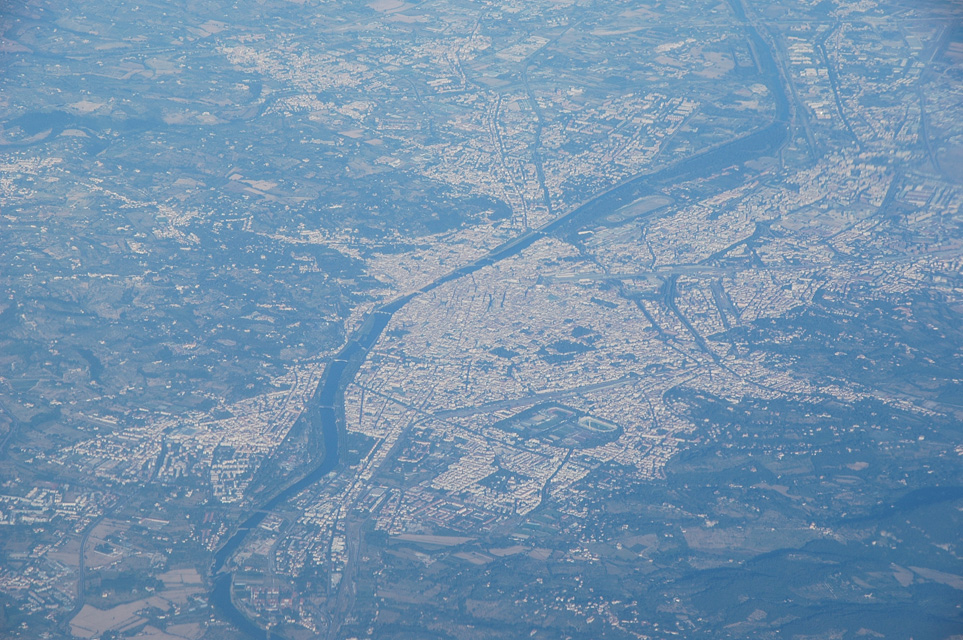 FLR Florence - the city of Florence from aircraft 3008x2000