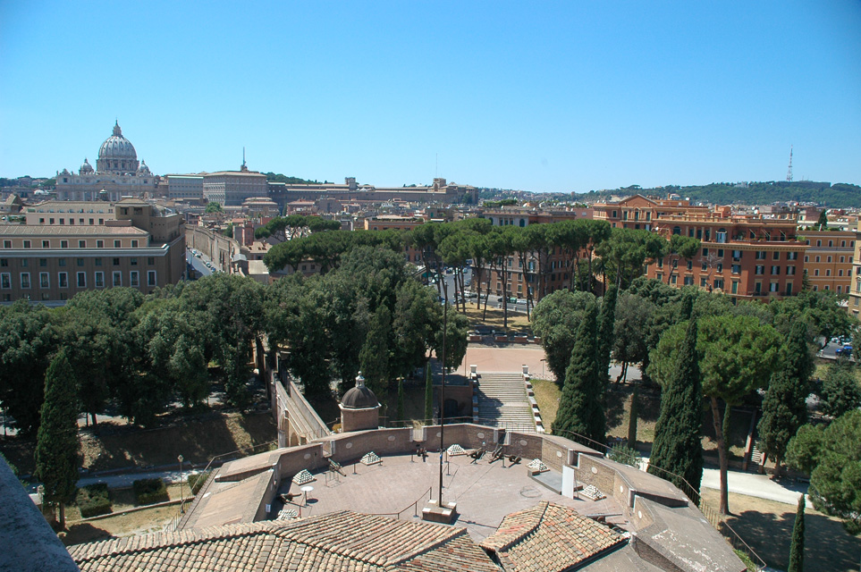 FCO Rome - Piazza Pia and St Peters Basilica view from Castel Sant Angelo 02 3008x2000