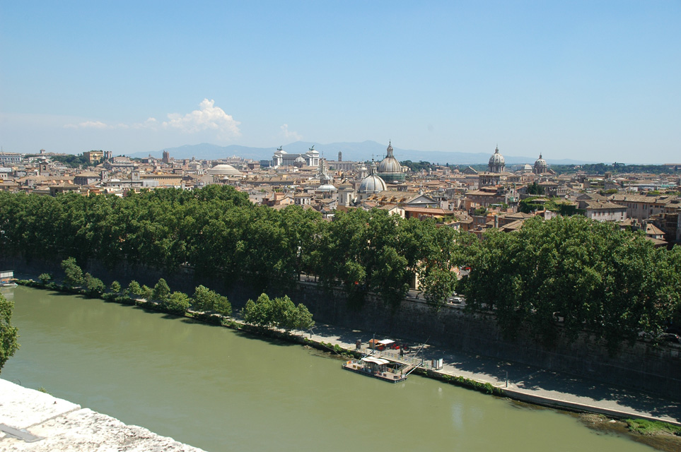 FCO Rome - River Tiber view from Castel Sant Angelo 02 3008x2000