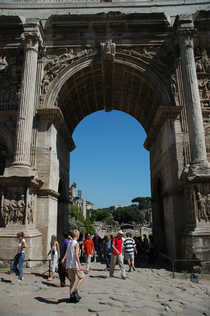 FCO Rome - Roman Forum Romanum - Arco di Settimio Severo or Arch of Septimus Severus 04 3008x2000