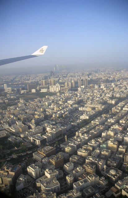 DXB Dubai from aircraft - Naif Road 5340x3400